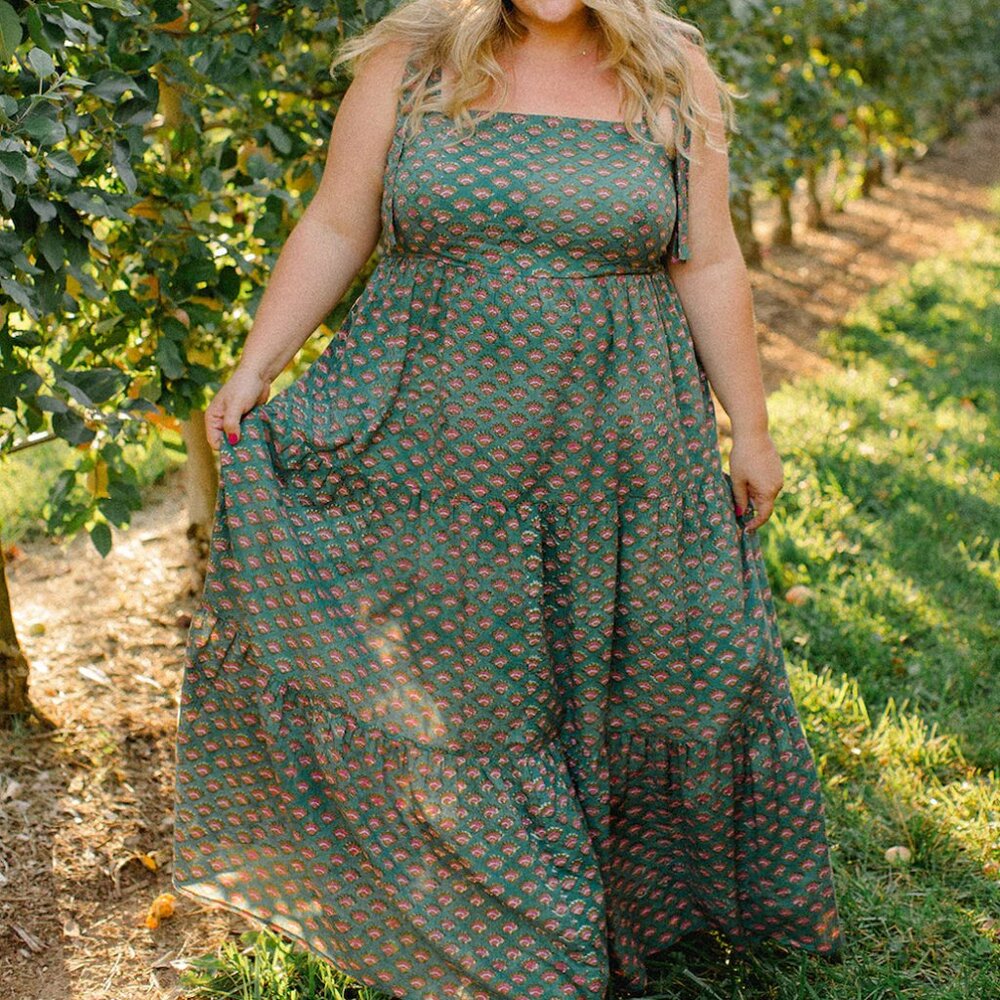 NWT Carla Kiley The Alexis Dress in Water Lily 4X